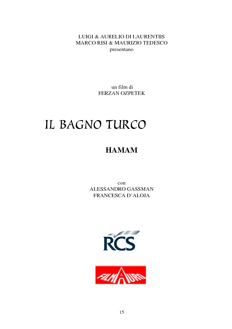 Anteprima della tesi: Il viaggio di Ferzan Ozpetek, Pagina 13
