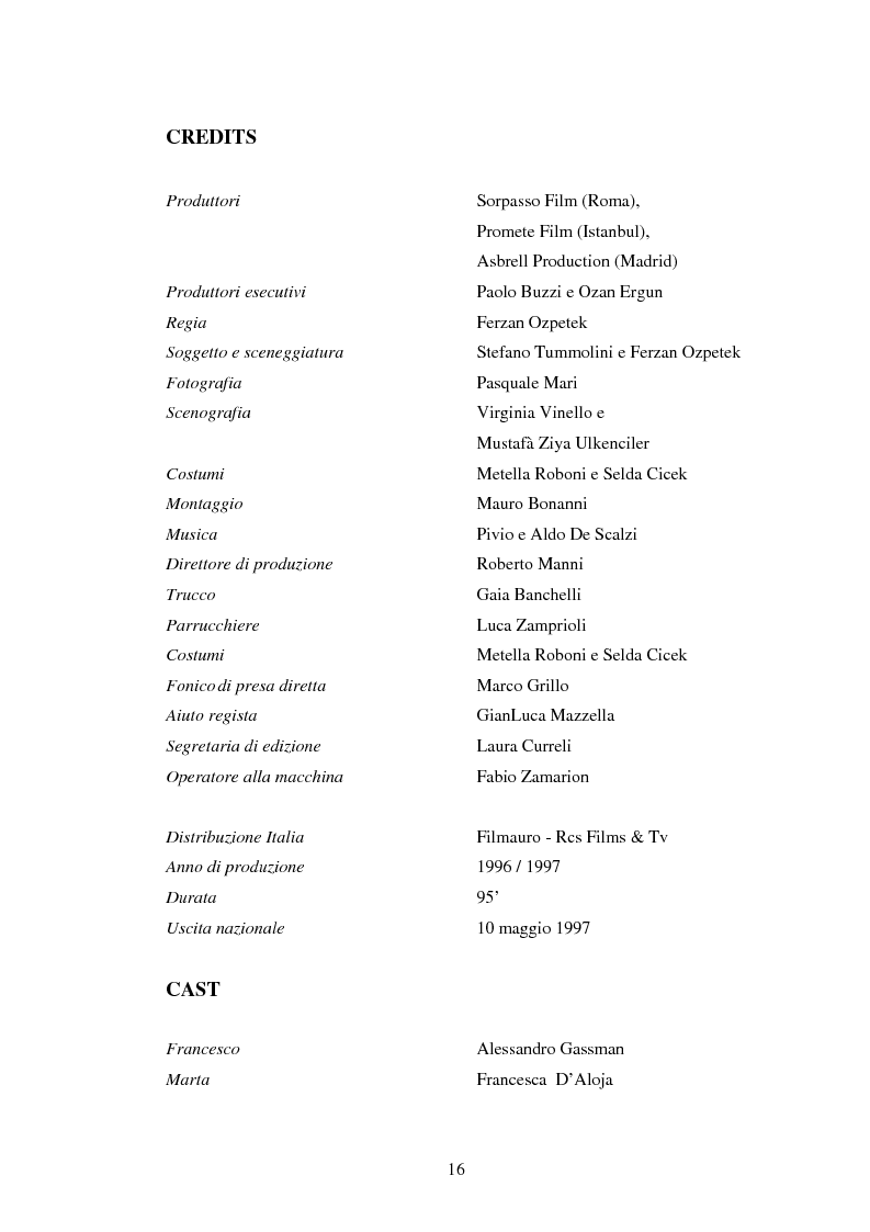 Anteprima della tesi: Il viaggio di Ferzan Ozpetek, Pagina 14