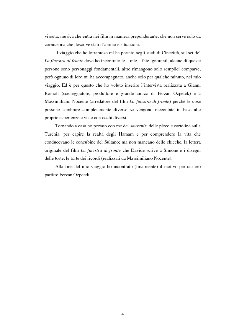 Anteprima della tesi: Il viaggio di Ferzan Ozpetek, Pagina 2