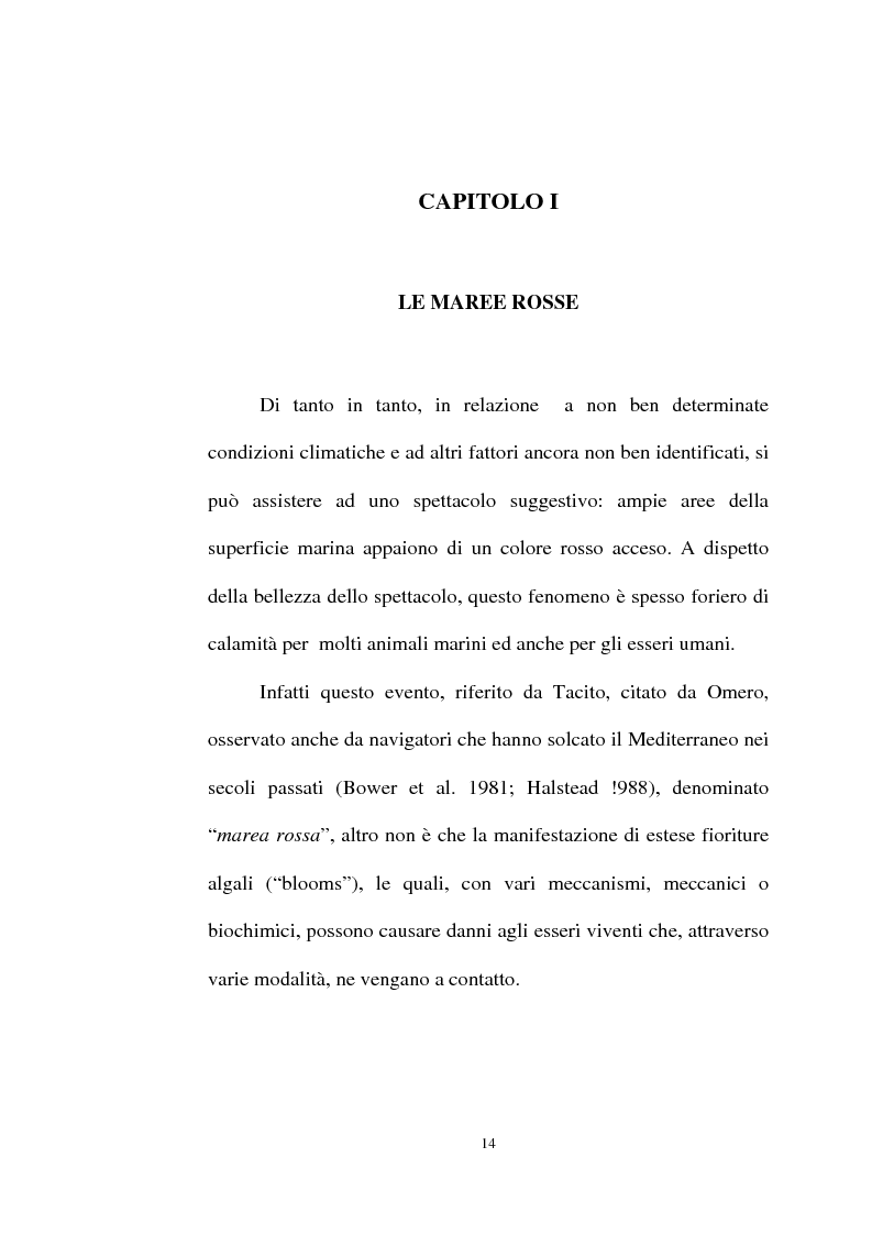 Anteprima della tesi: Intossicazioni da tossine marine. Quattro casi di sindrome da ciguatera, Pagina 14