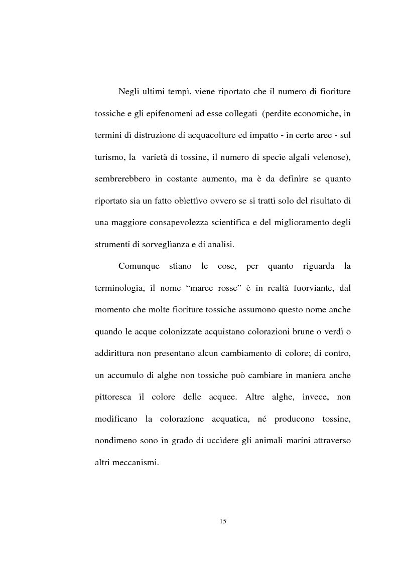 Anteprima della tesi: Intossicazioni da tossine marine. Quattro casi di sindrome da ciguatera, Pagina 15