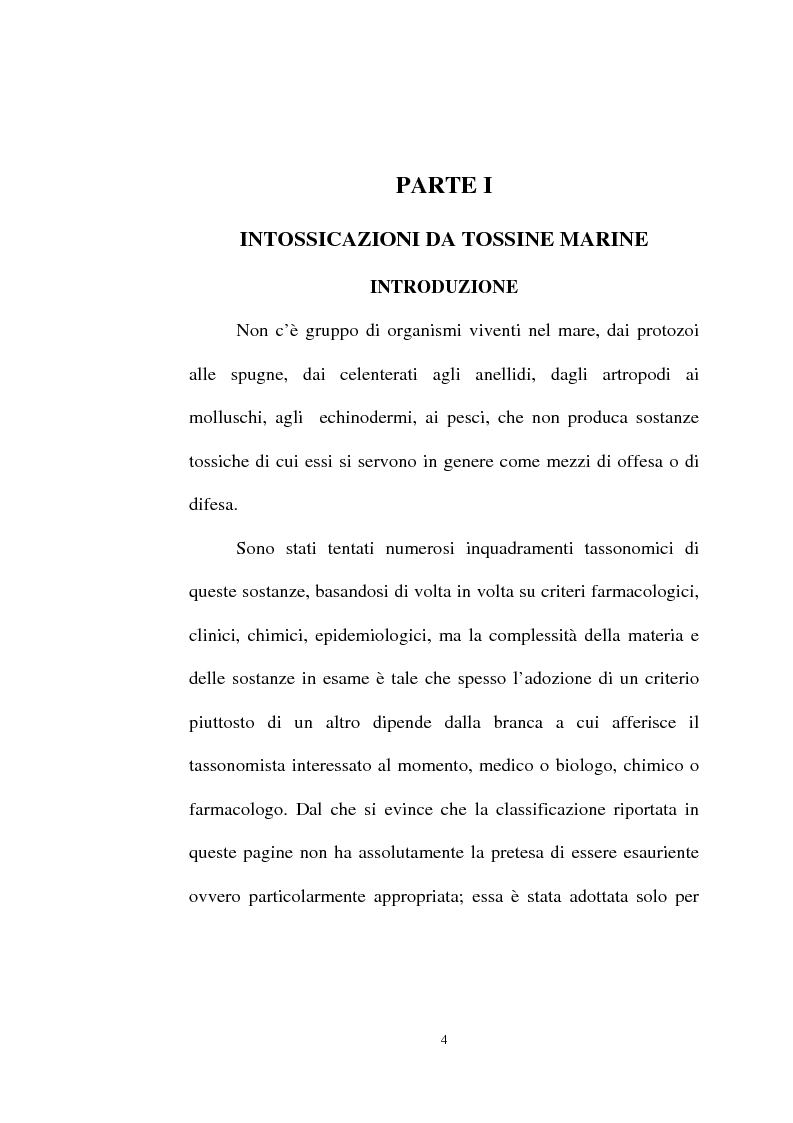 Anteprima della tesi: Intossicazioni da tossine marine. Quattro casi di sindrome da ciguatera, Pagina 4