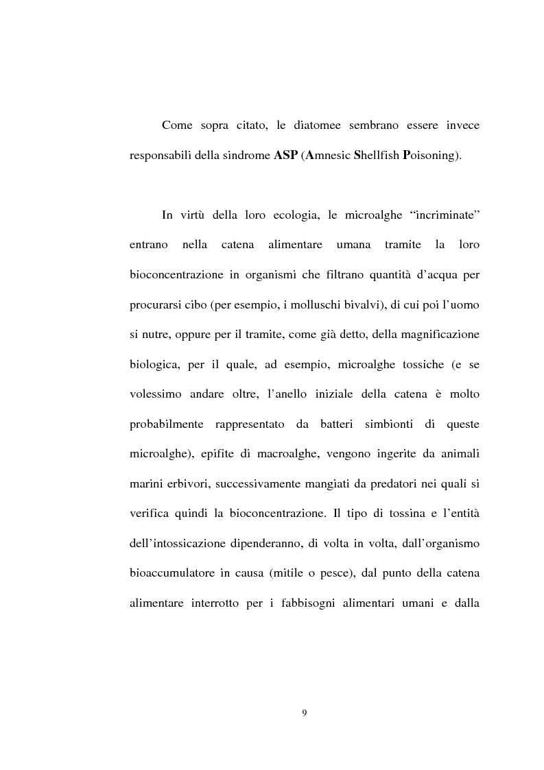 Anteprima della tesi: Intossicazioni da tossine marine. Quattro casi di sindrome da ciguatera, Pagina 9