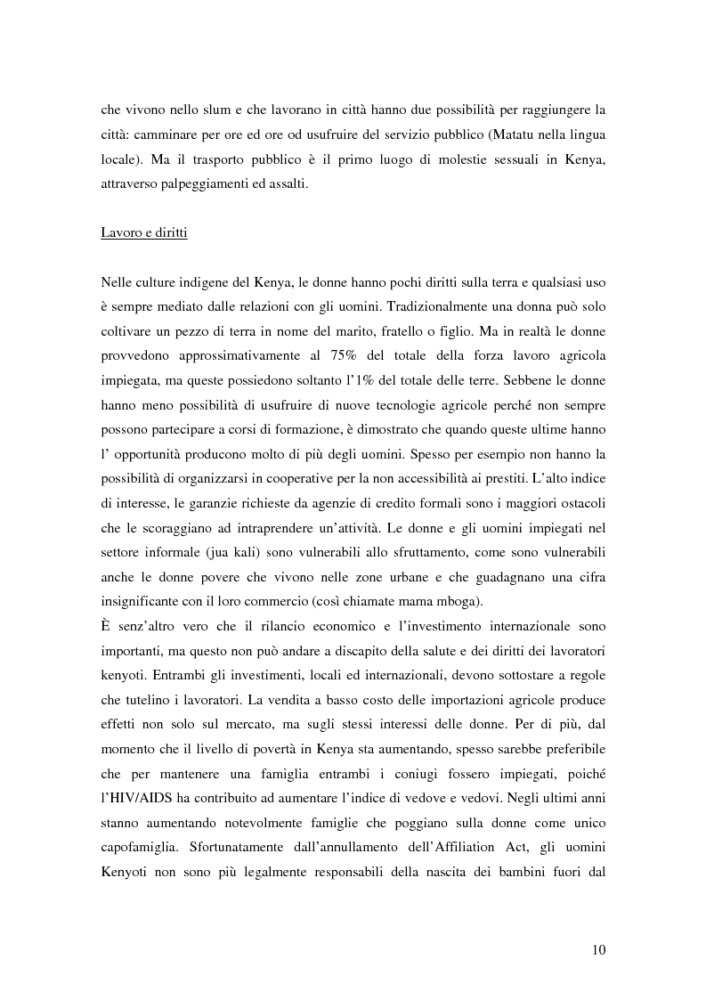 Anteprima della tesi: Donne e microcredito: due strategie di sviluppo in Kenya, Pagina 6