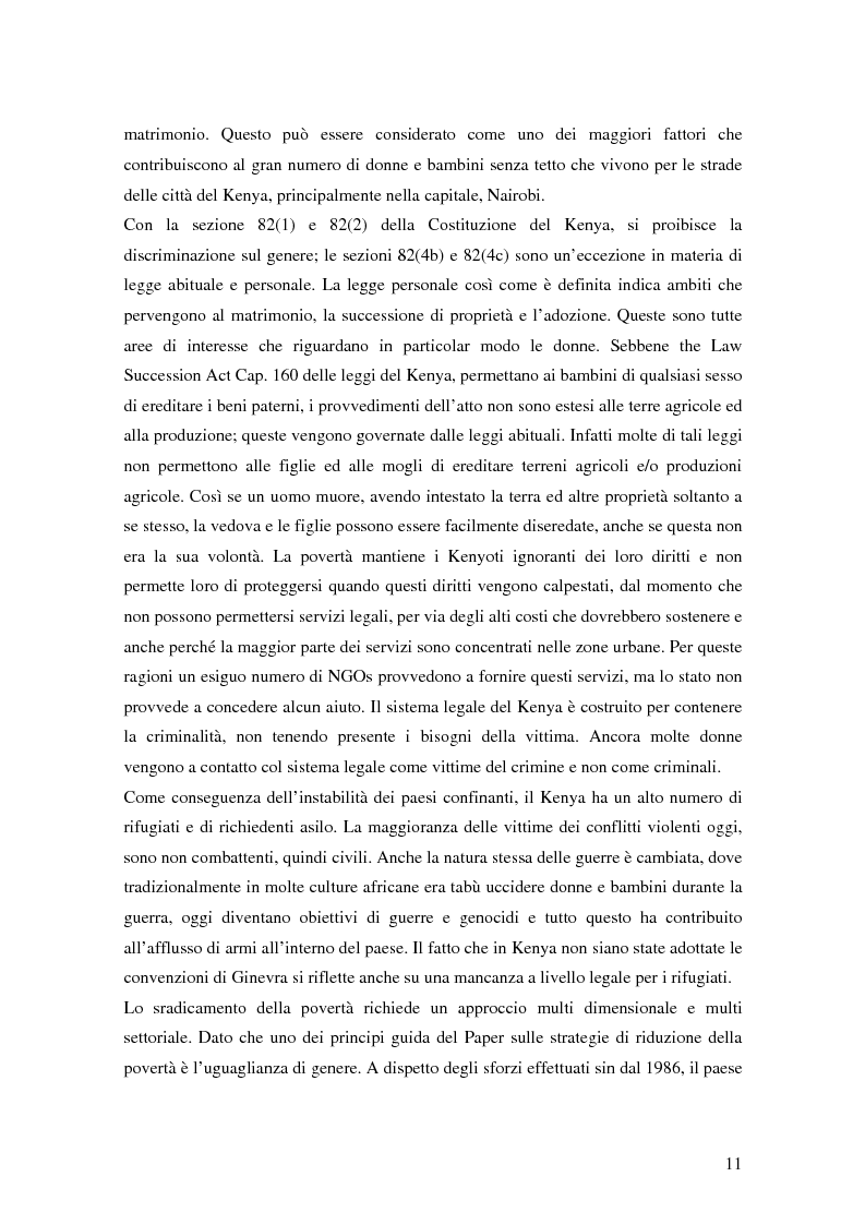 Anteprima della tesi: Donne e microcredito: due strategie di sviluppo in Kenya, Pagina 7