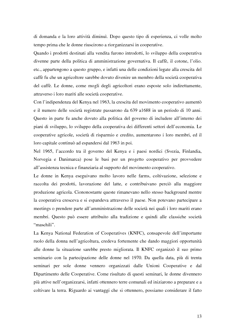 Anteprima della tesi: Donne e microcredito: due strategie di sviluppo in Kenya, Pagina 9