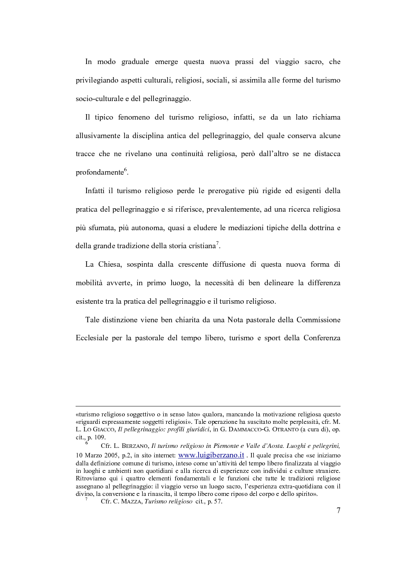 Anteprima della tesi: Il diritto al turismo religioso nell'ordinamento internazionale e comunitario, Pagina 3