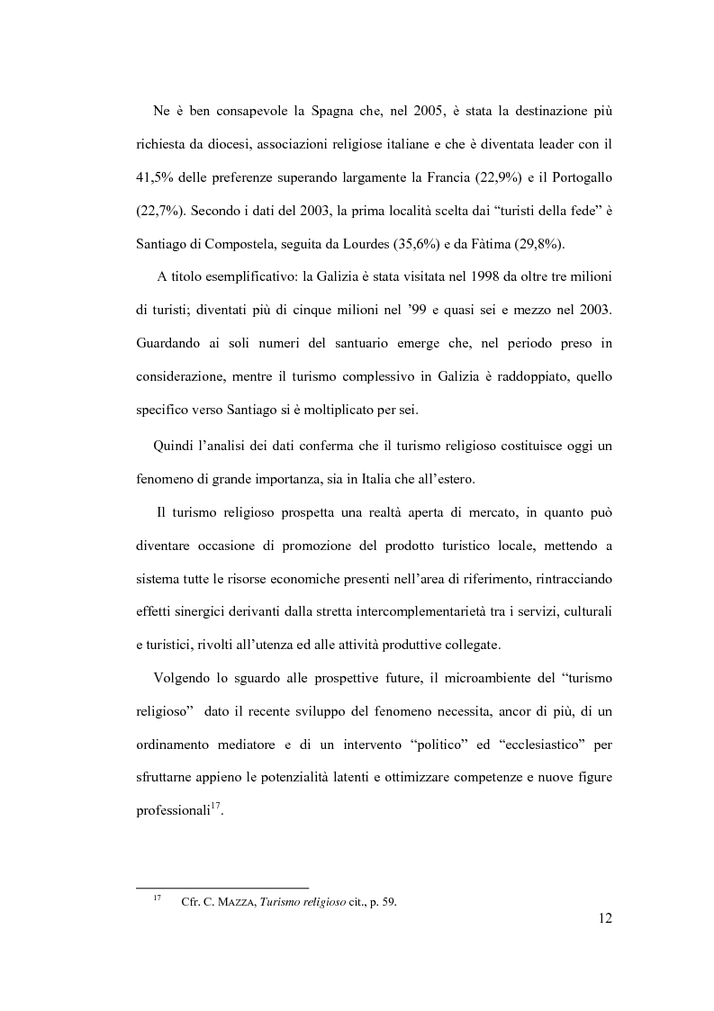 Anteprima della tesi: Il diritto al turismo religioso nell'ordinamento internazionale e comunitario, Pagina 8
