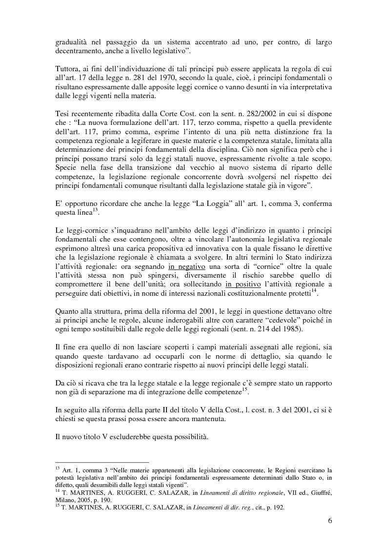 Anteprima della tesi: Delega alla ''mera ricognizione'' dei principi fondamentali, Pagina 6