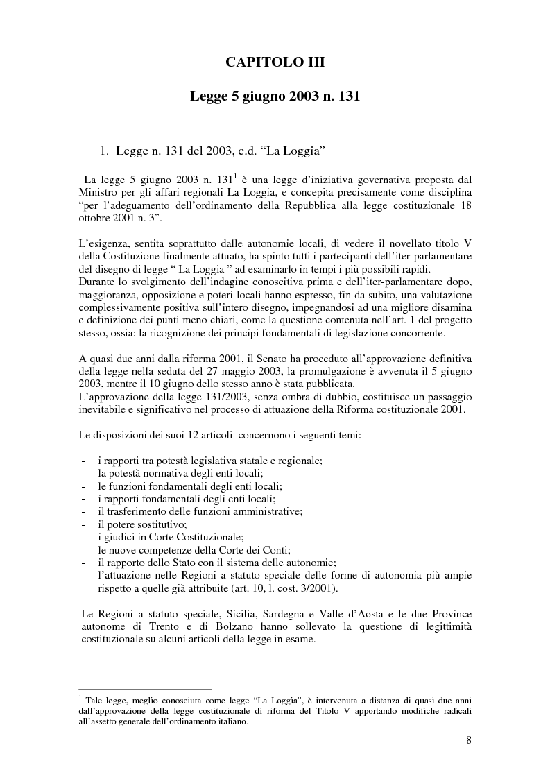 Anteprima della tesi: Delega alla ''mera ricognizione'' dei principi fondamentali, Pagina 8