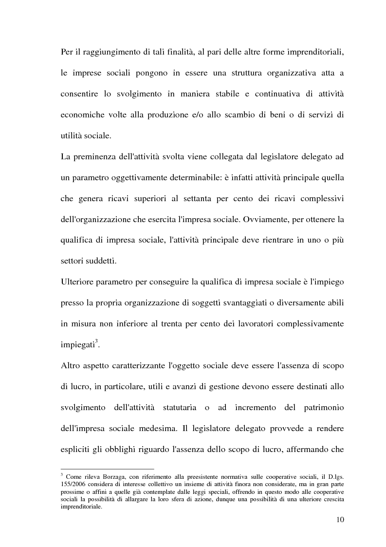Anteprima della tesi: Impresa sociale: rendicontazione e bilancio sociale. Il caso delle aziende scolastiche, Pagina 8