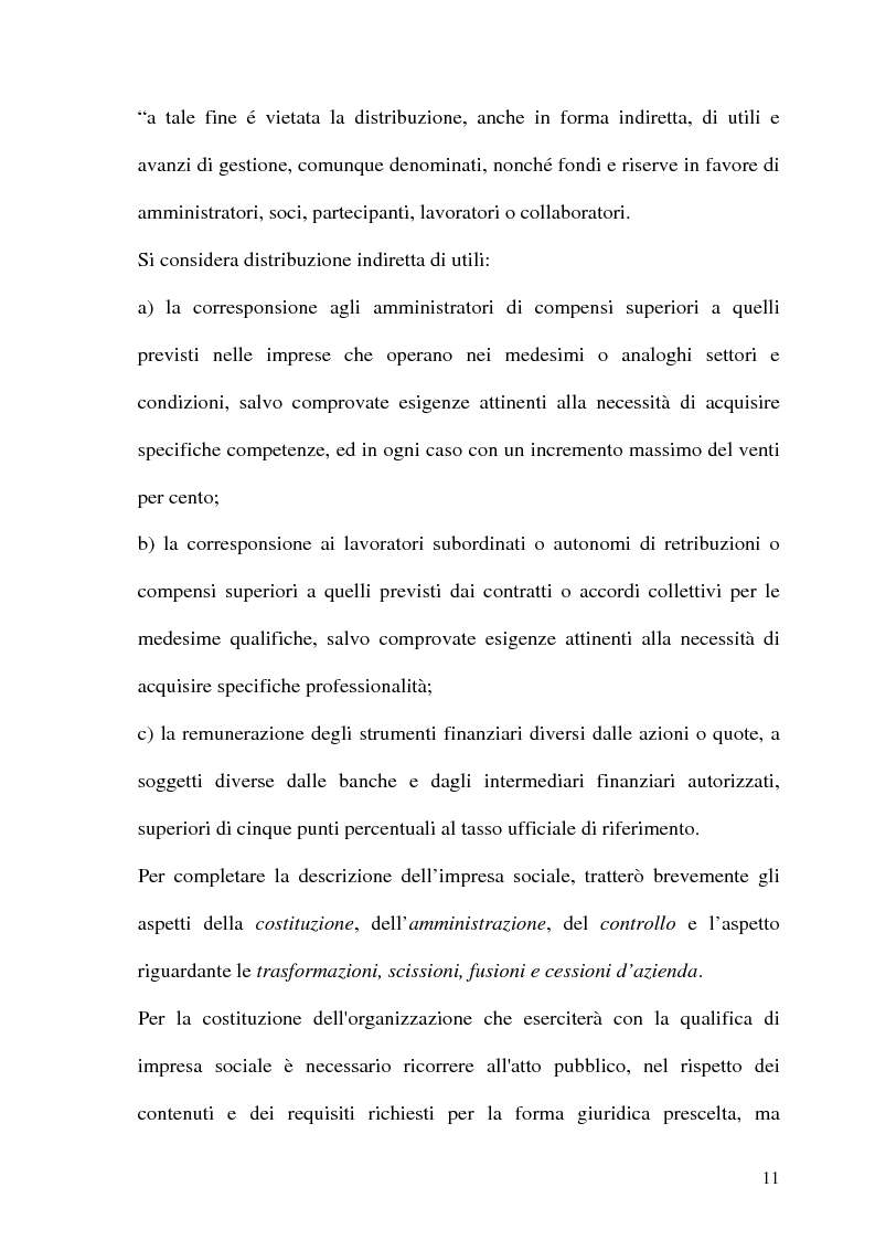 Anteprima della tesi: Impresa sociale: rendicontazione e bilancio sociale. Il caso delle aziende scolastiche, Pagina 9