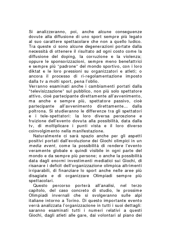 Anteprima della tesi: Olimpiadi e media: il caso Torino 2006, Pagina 4