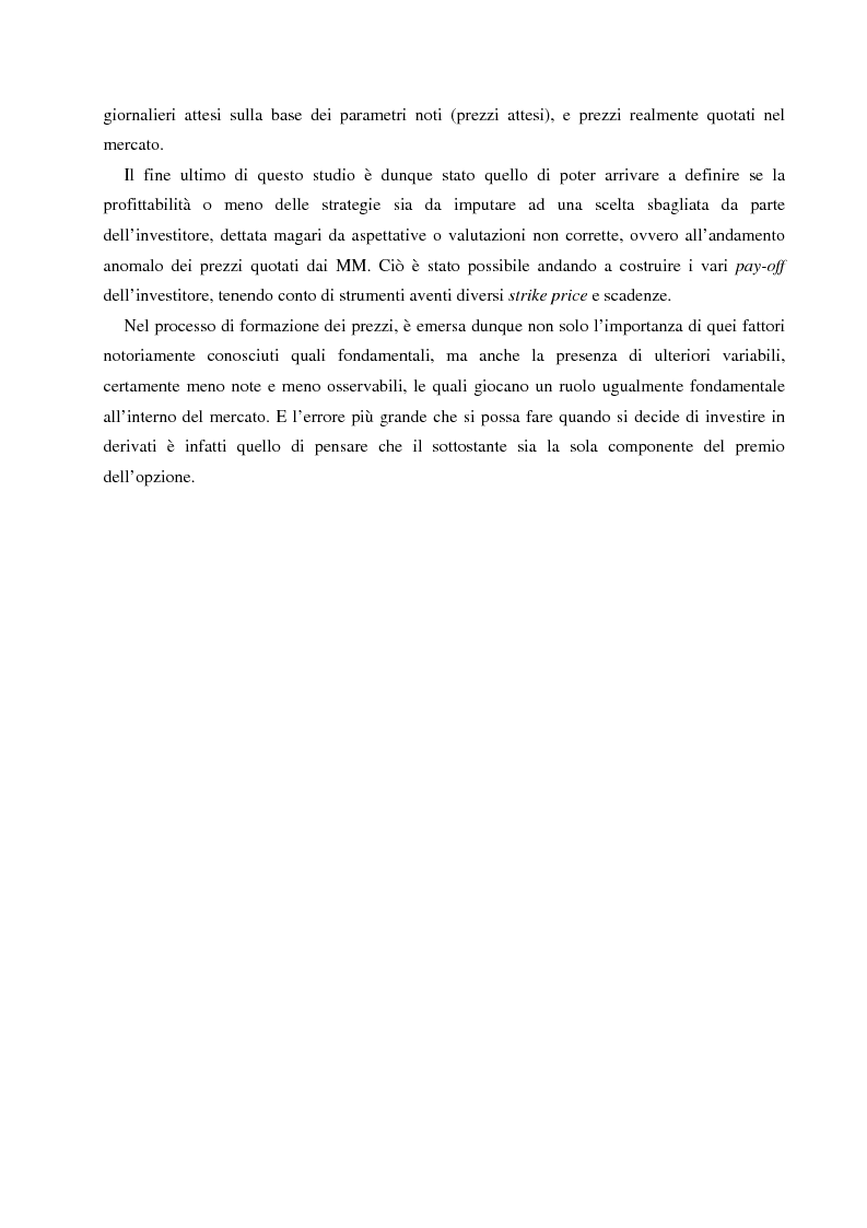 Anteprima della tesi: Strategie di copertura da rischio finanziario mediante opzioni quotate: una applicazione riferita al mercato italiano, Pagina 2
