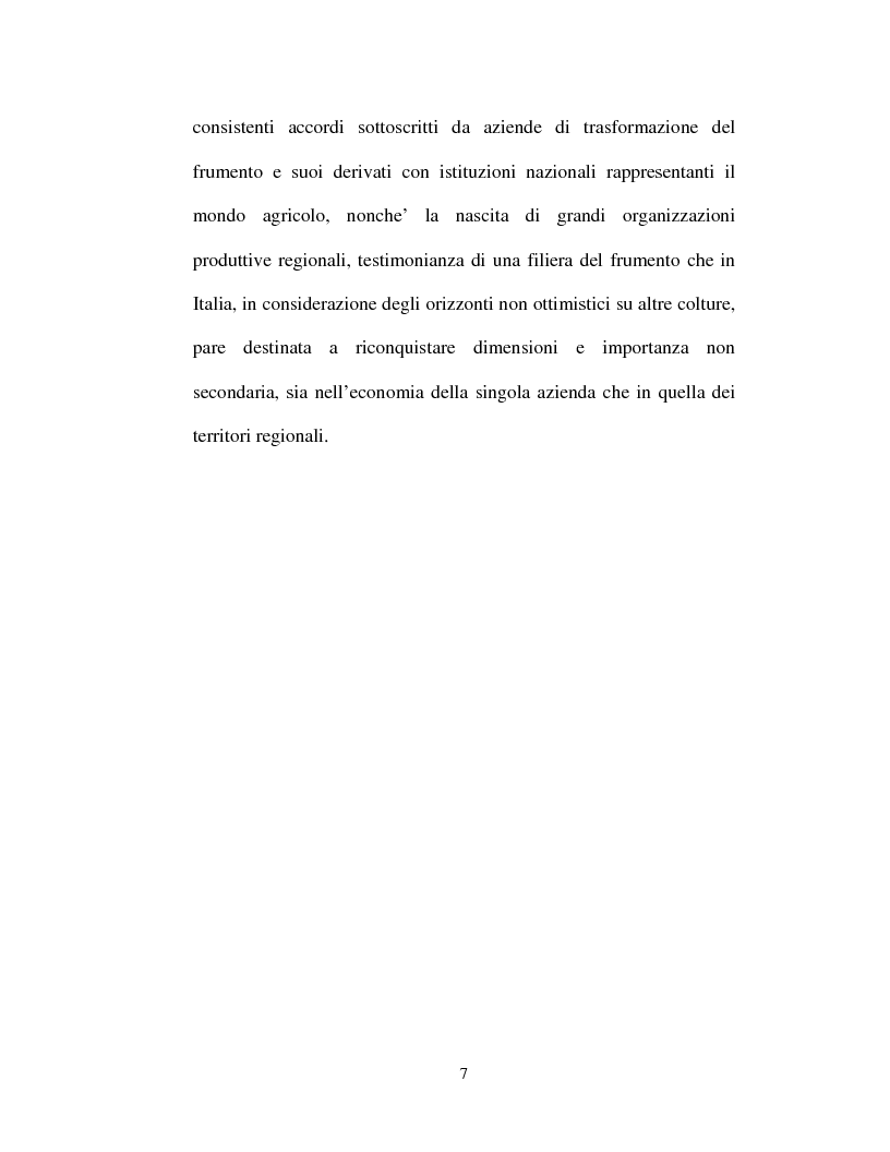 Anteprima della tesi: La filiera del frumento in Italia: i principali aspetti economici, Pagina 4