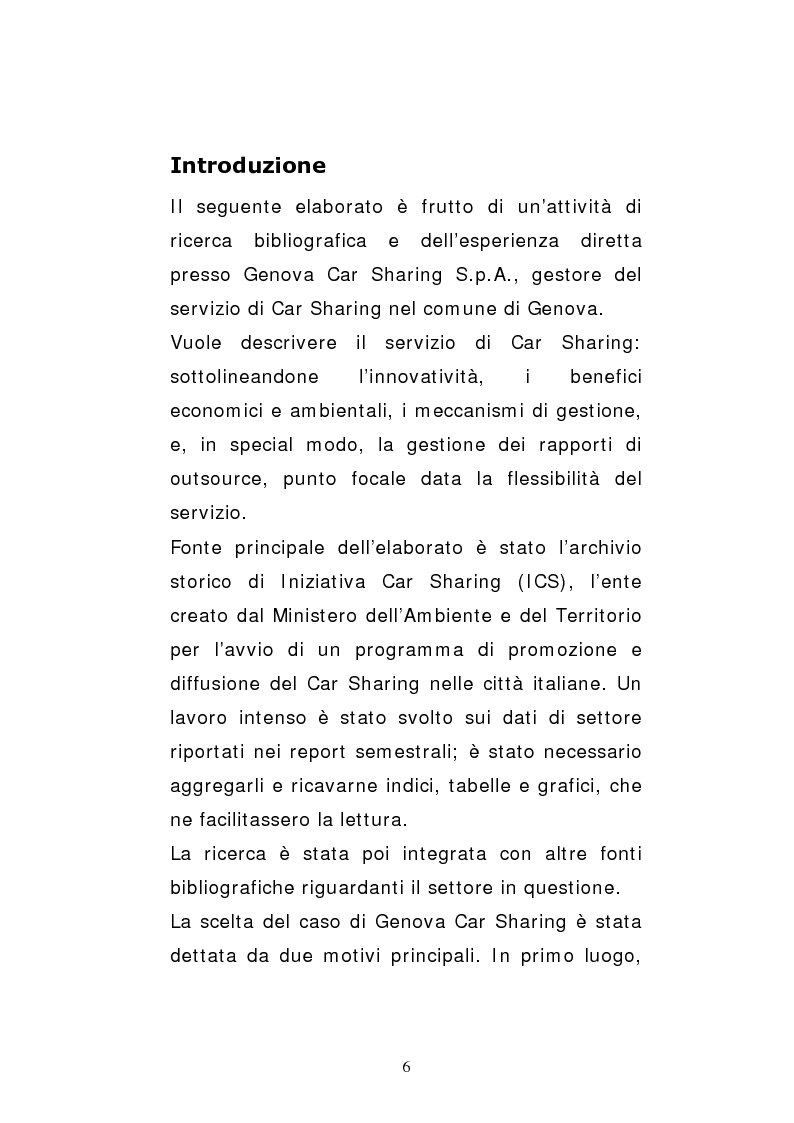 Anteprima della tesi: Il car sharing in Italia. Il caso di Genova Car Sharing, Pagina 3