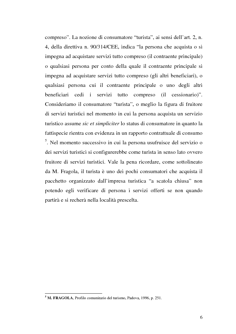 Anteprima della tesi: Il danno morale da ''vacanza rovinata'' nell'ordinamento comunitario, Pagina 5
