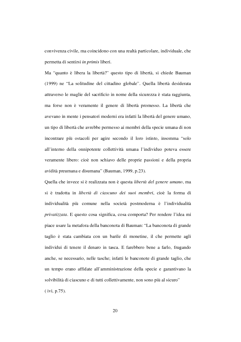 Anteprima della tesi: Postmodernità: adolescenza e nuove forme psicopatologiche - Riflessioni sul carattere sovversivo della psicoanalisi, Pagina 10