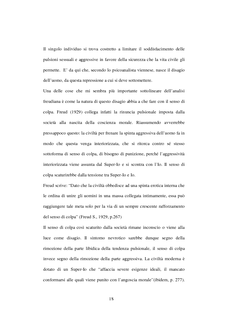 Anteprima della tesi: Postmodernità: adolescenza e nuove forme psicopatologiche - Riflessioni sul carattere sovversivo della psicoanalisi, Pagina 8