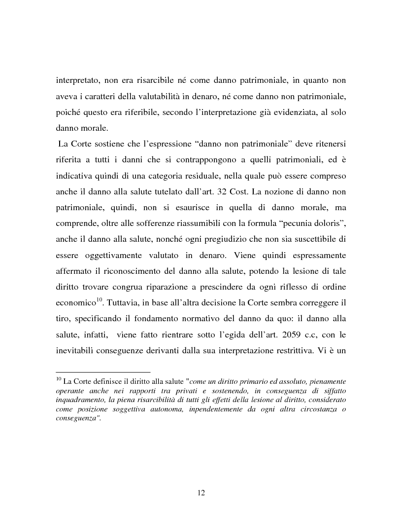 Anteprima della tesi: Il danno non patrimoniale da inadempimento, Pagina 8