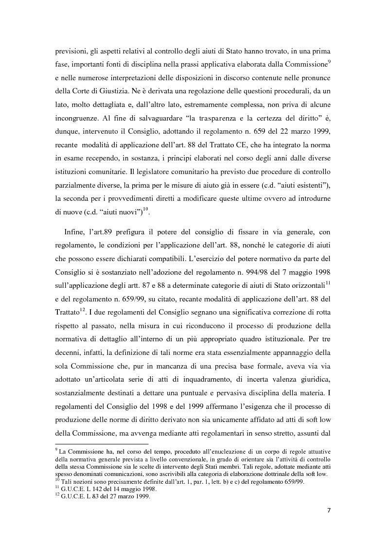 Anteprima della tesi: Gli aiuti di stato in materia fiscale, Pagina 7