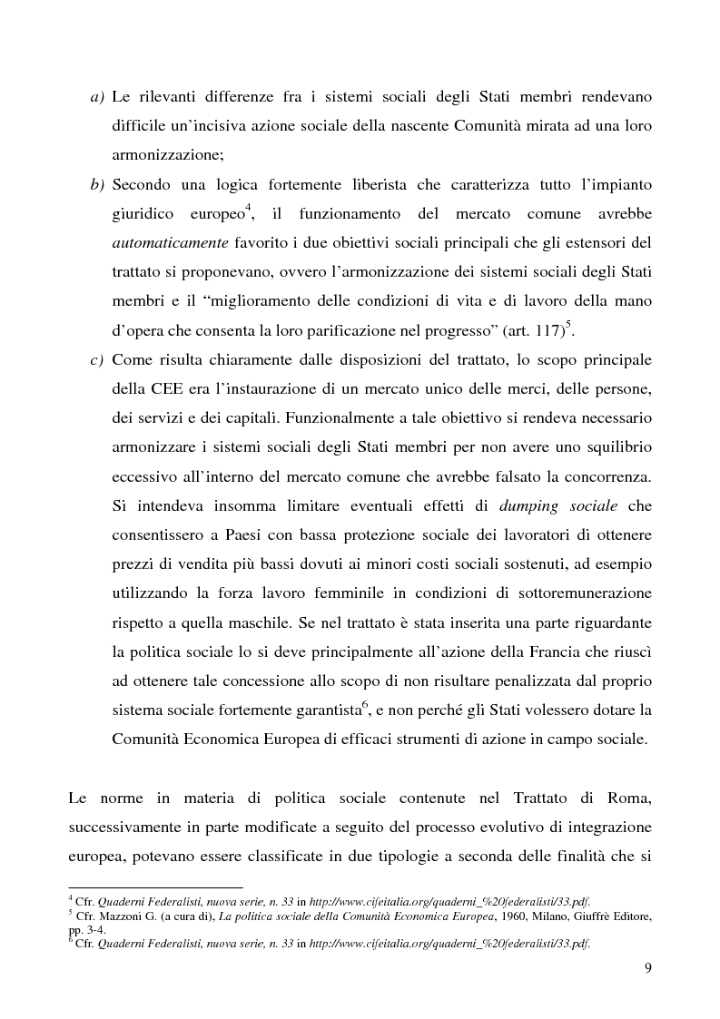 Anteprima della tesi: Lavoro a tempo determinato fra vincoli comunitari e disciplina interna: problemi aperti, Pagina 5