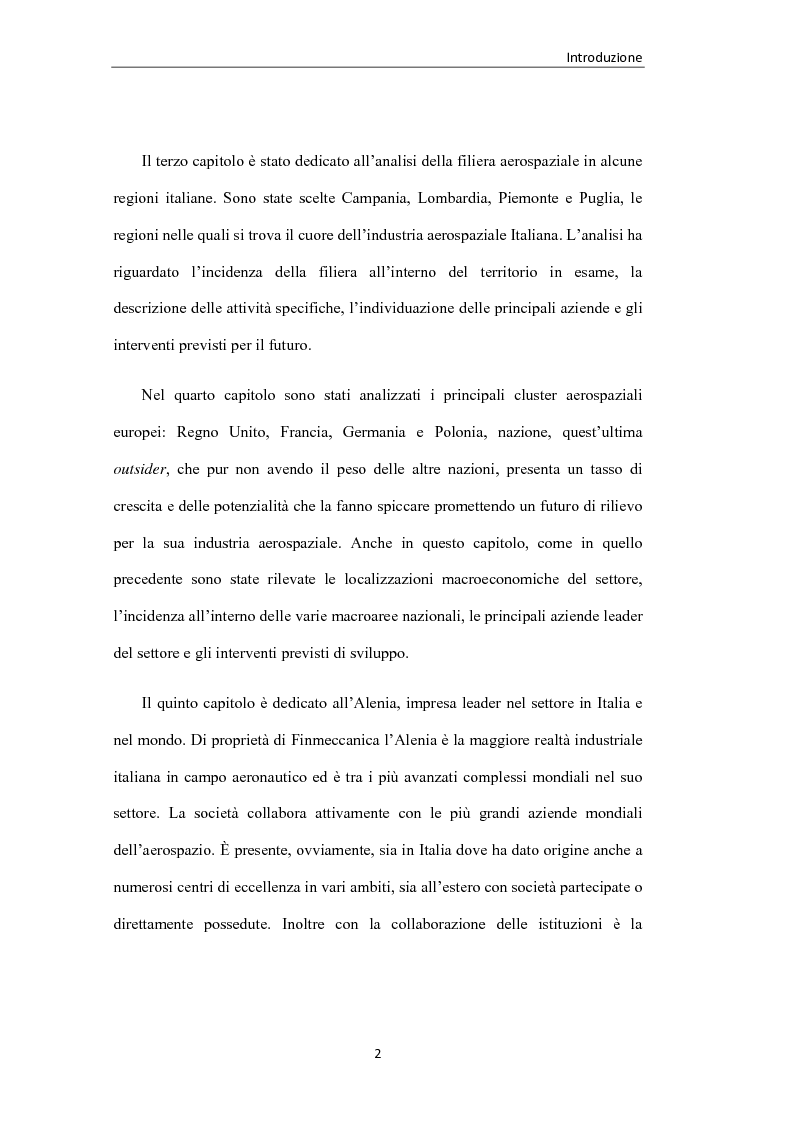Anteprima della tesi: L'industria aerospaziale in Italia: un'analisi geografica, Pagina 2