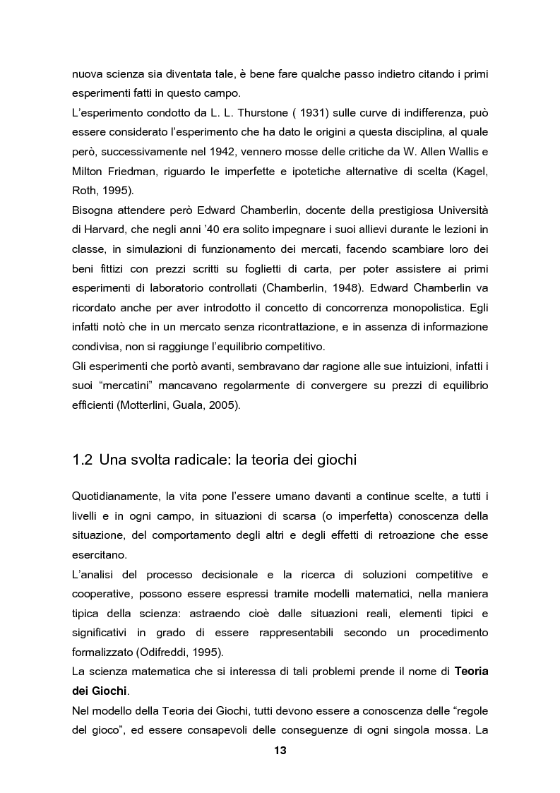 Anteprima della tesi: Analisi e validazione secondo i principi dell’economia sperimentale di un gioco di contrattazione online: Win Win Manager, Pagina 6