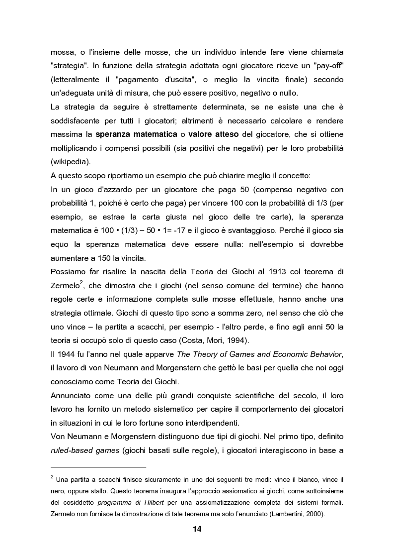 Anteprima della tesi: Analisi e validazione secondo i principi dell’economia sperimentale di un gioco di contrattazione online: Win Win Manager, Pagina 7