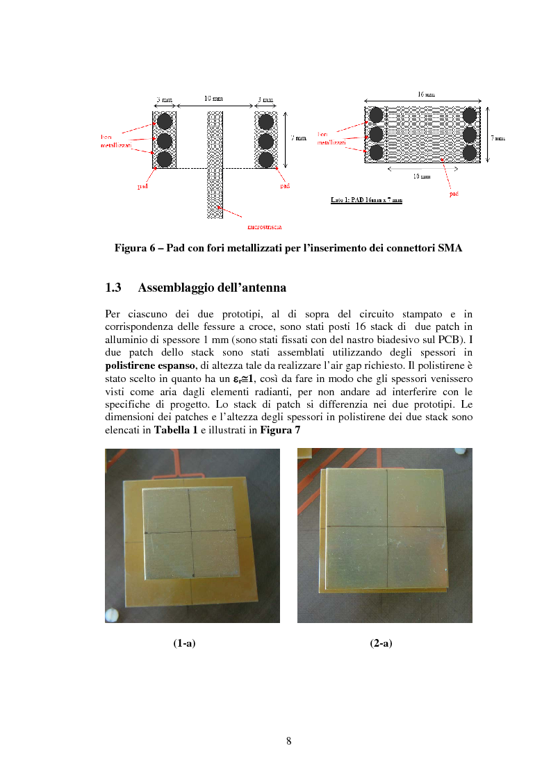 Anteprima della tesi: Misure su un prototipo di array di antenne in microstriscia per applicazioni UMTS, Pagina 8