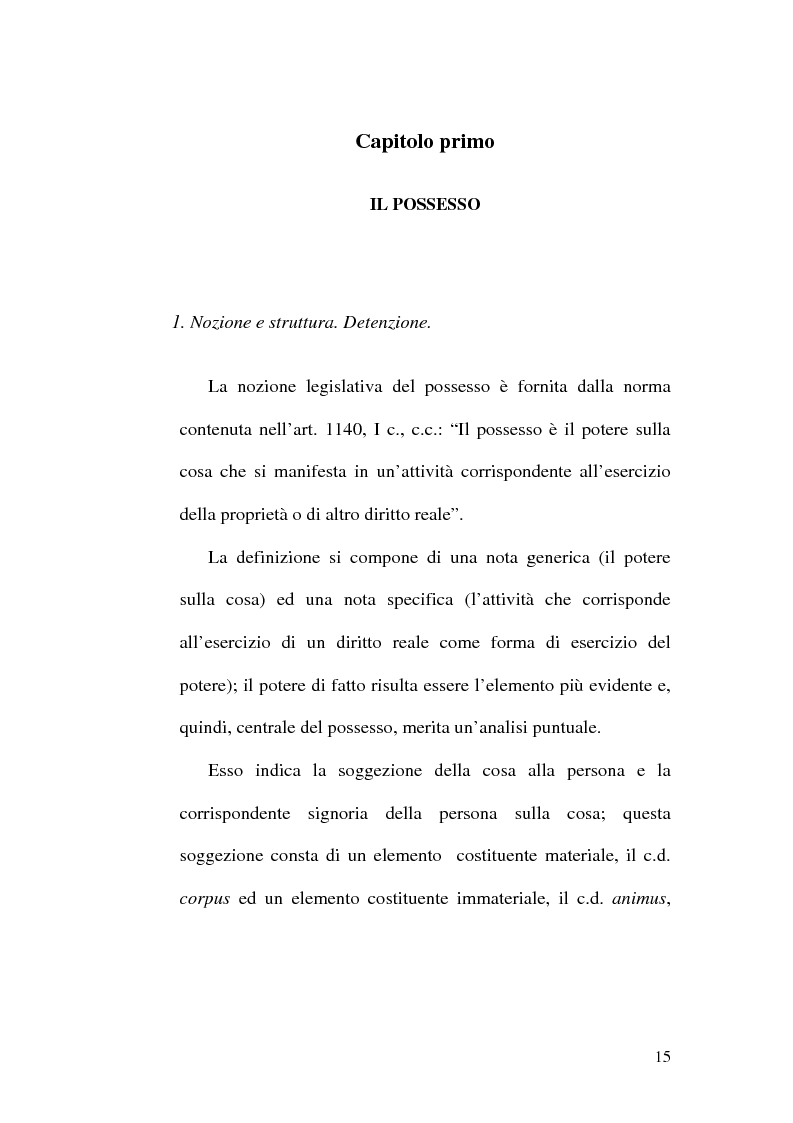 Anteprima della tesi: Lesione del possesso e perdita di chanches, Pagina 11