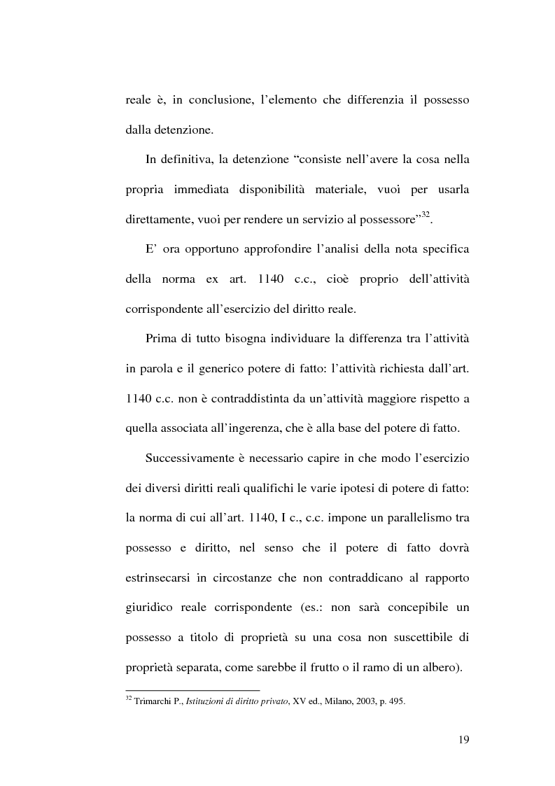 Anteprima della tesi: Lesione del possesso e perdita di chanches, Pagina 15