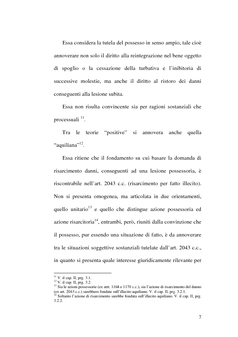 Anteprima della tesi: Lesione del possesso e perdita di chanches, Pagina 3