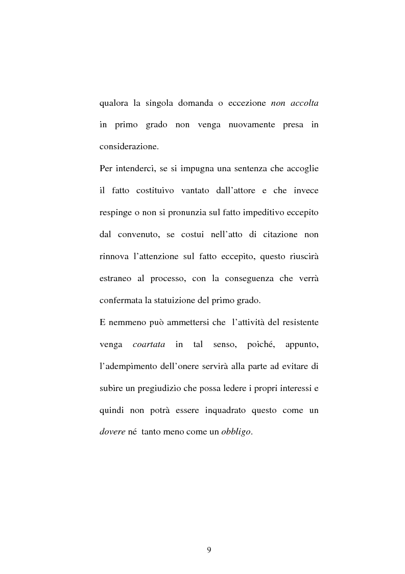 Anteprima della tesi: Onere della riproposizione ex art 346 c.p.c., Pagina 5