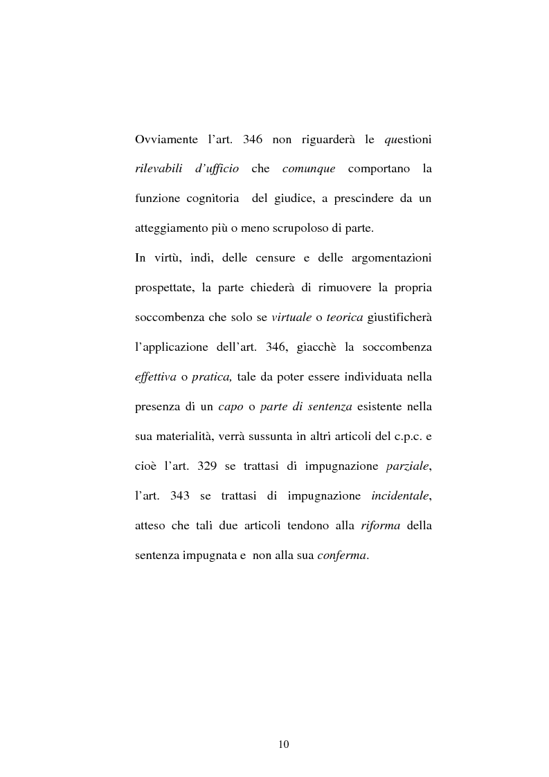 Anteprima della tesi: Onere della riproposizione ex art 346 c.p.c., Pagina 6