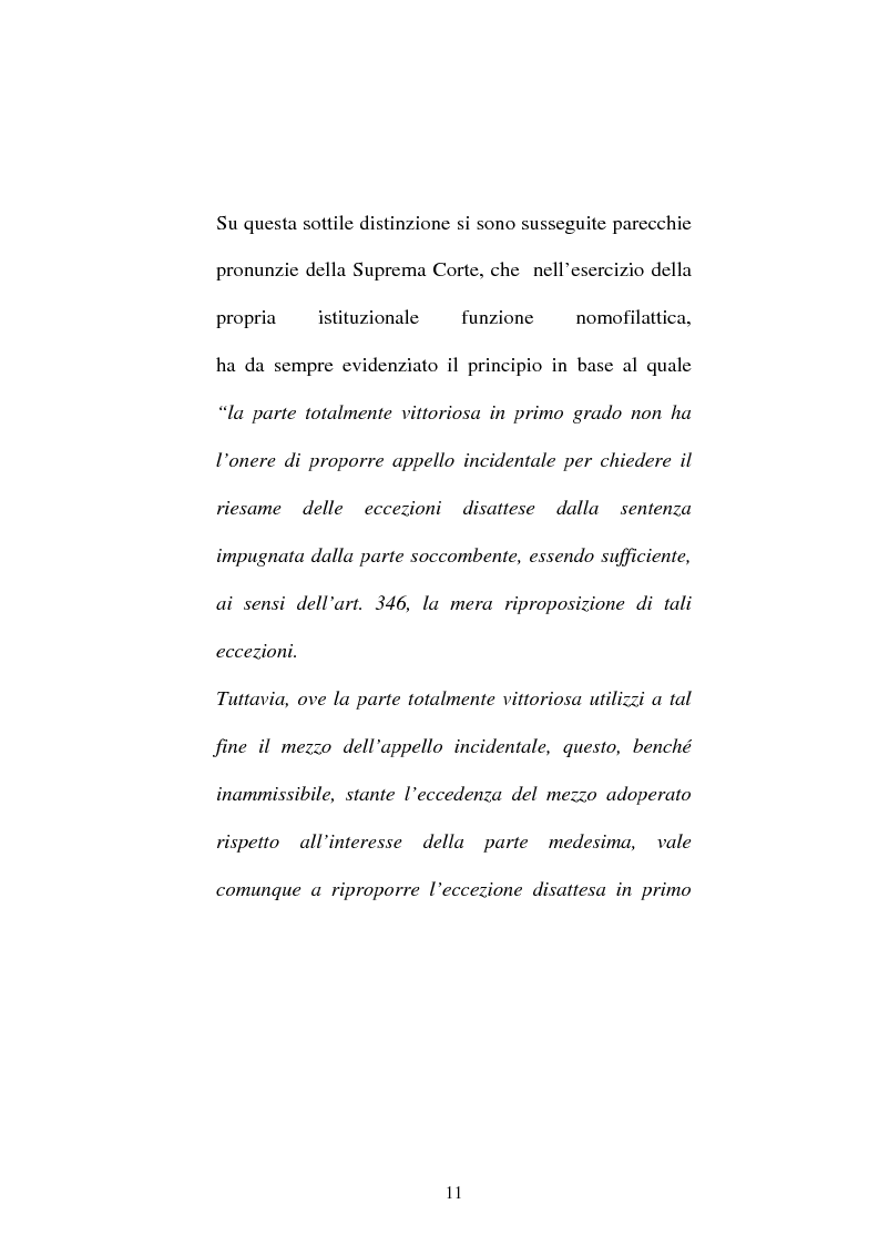 Anteprima della tesi: Onere della riproposizione ex art 346 c.p.c., Pagina 7