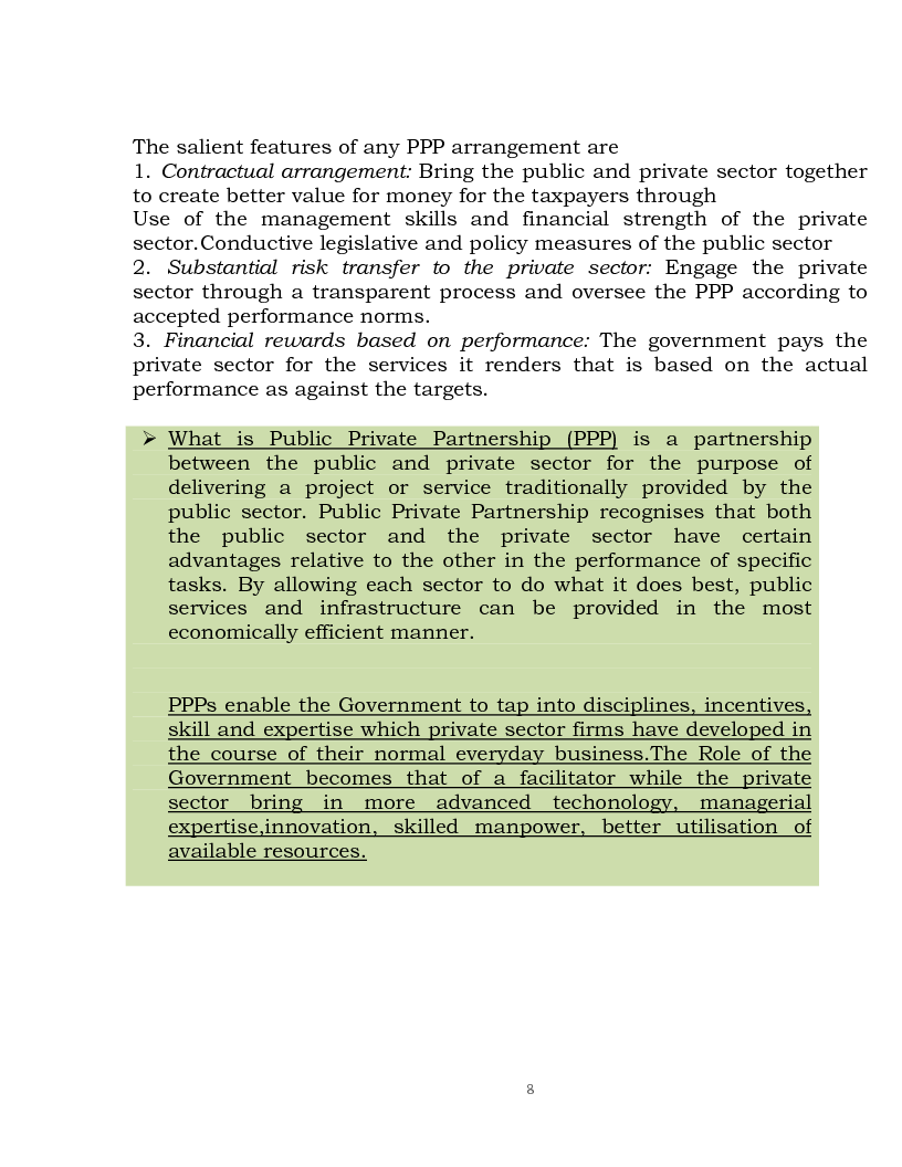 Anteprima della tesi: Public Private Partnership: an Overview, Pagina 6