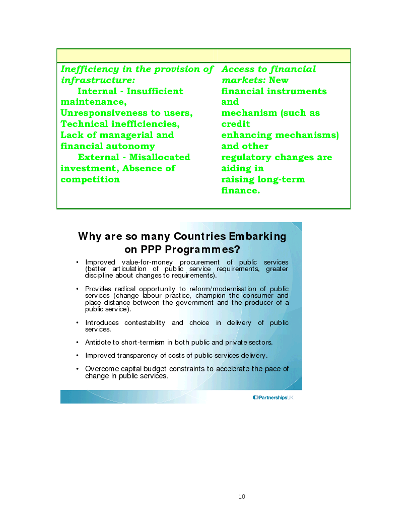 Anteprima della tesi: Public Private Partnership: an Overview, Pagina 8
