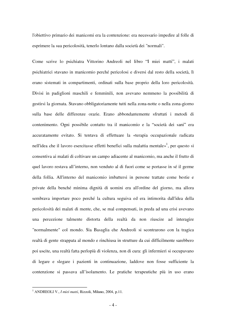 Anteprima della tesi: Il lavoro d'équipe e la gestione della sessualità nella comunità terapeutica psichiatrica, Pagina 4