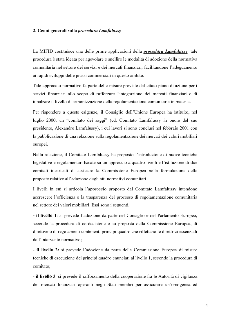 Anteprima della tesi: La riorganizzazione delle banche per l'applicazione della Mifid, Pagina 5