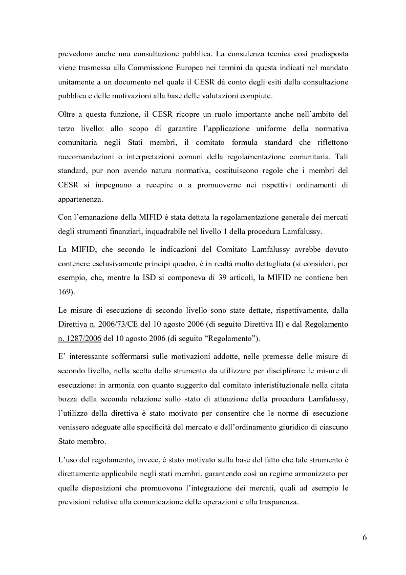 Anteprima della tesi: La riorganizzazione delle banche per l'applicazione della Mifid, Pagina 7