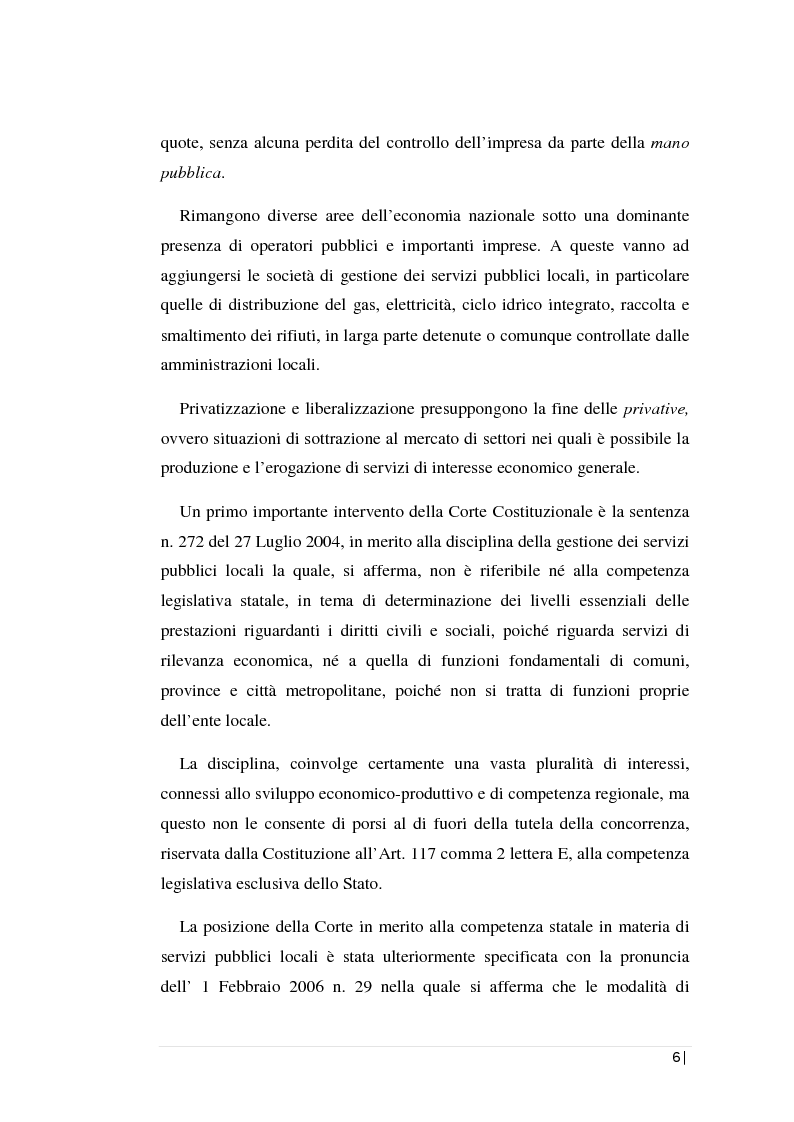 Anteprima della tesi: La regolamentazione dei servizi pubblici locali: il servizio di gestione dei rifiuti nella Regione Sicilia. L’analisi contabile di una società d'ambito., Pagina 2