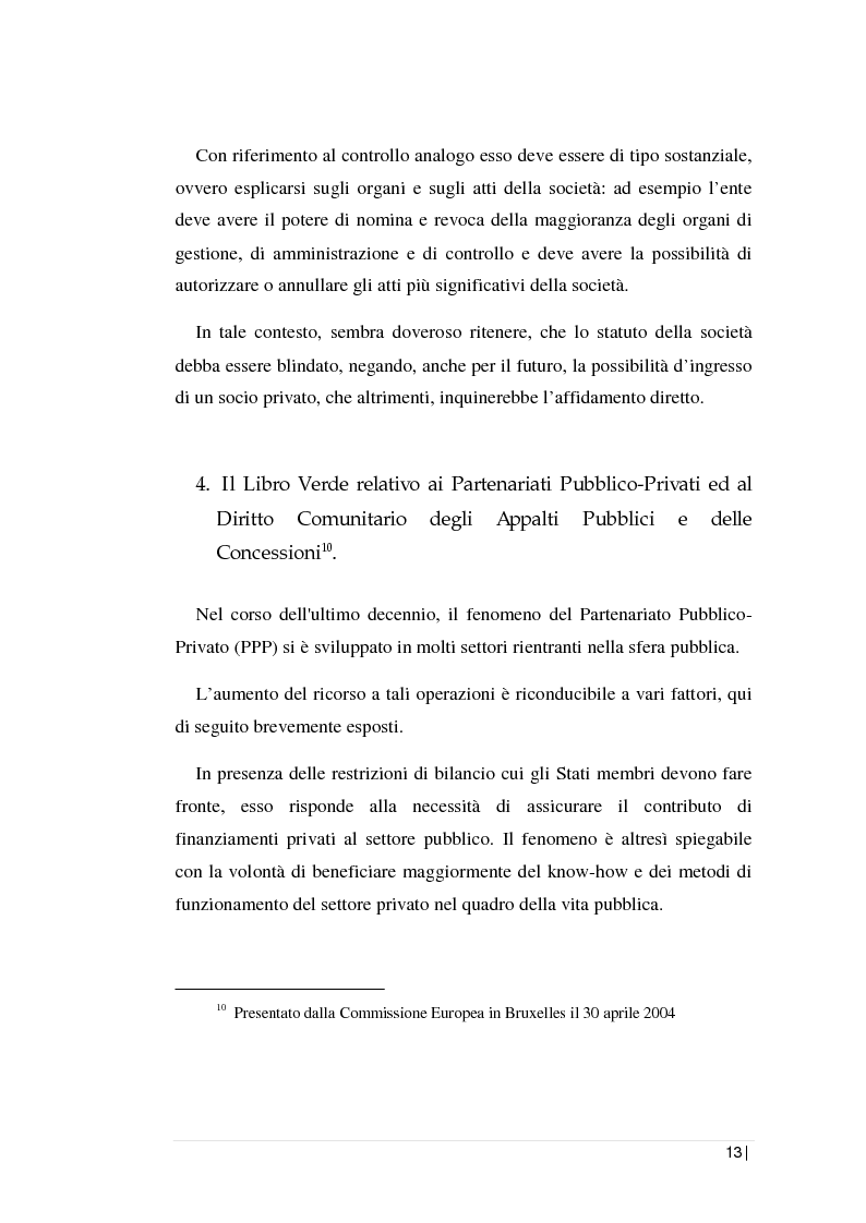 Anteprima della tesi: La regolamentazione dei servizi pubblici locali: il servizio di gestione dei rifiuti nella Regione Sicilia. L’analisi contabile di una società d'ambito., Pagina 9