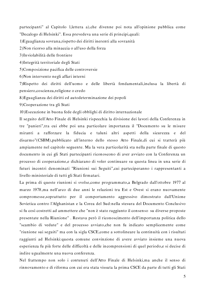 Anteprima della tesi: Gli aspetti istituzionali della riforma dell'OSCE, Pagina 3