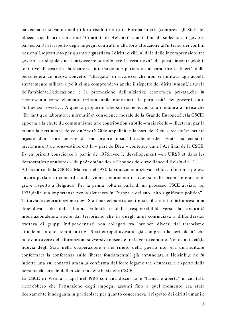 Anteprima della tesi: Gli aspetti istituzionali della riforma dell'OSCE, Pagina 4