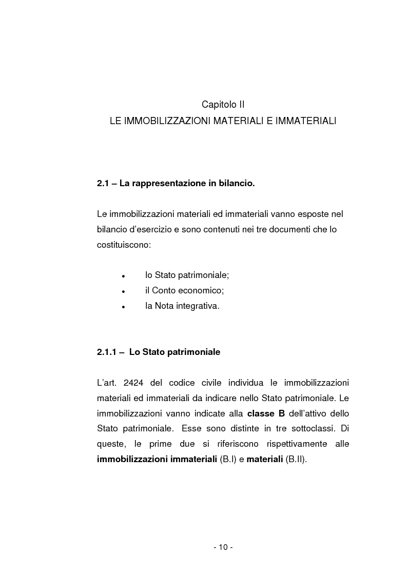 Anteprima della tesi: Gli ammortamenti fiscali, Pagina 7