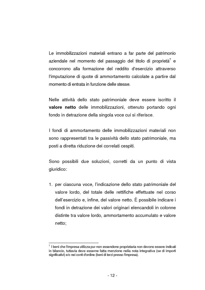 Anteprima della tesi: Gli ammortamenti fiscali, Pagina 9