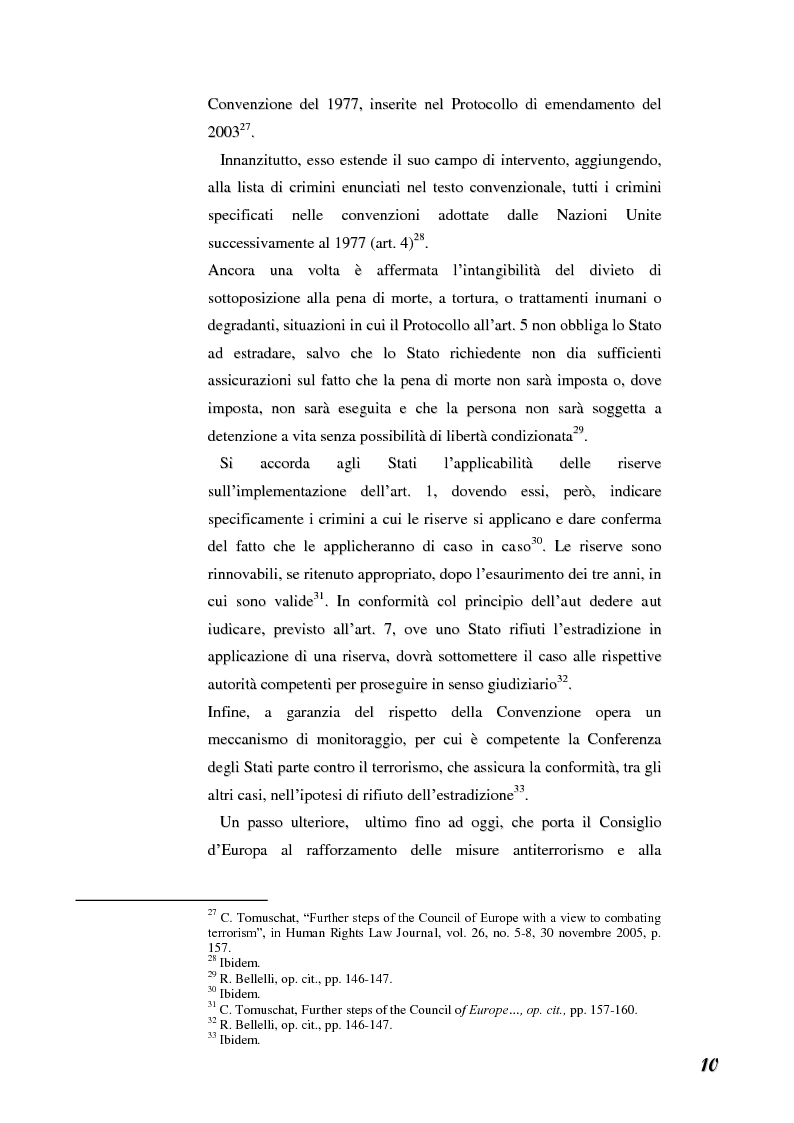 Anteprima della tesi: Terrorismo e stranieri: il giusto equilibrio tra libertà e sicurezza nella giurisprudenza della Corte Europea dei diritti dell'uomo, Pagina 10