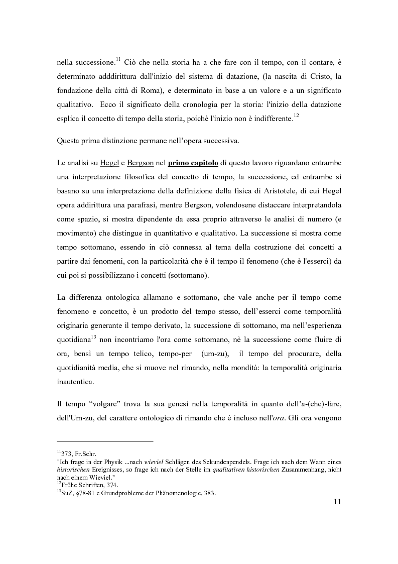 Anteprima della tesi: Concetto e fenomeno di tempo, Pagina 5
