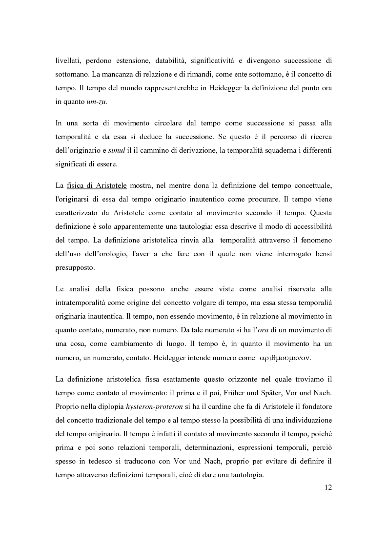 Anteprima della tesi: Concetto e fenomeno di tempo, Pagina 6